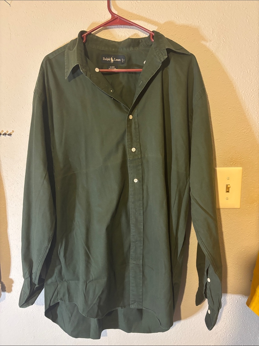 Ralph Lauren Olive Green Lightweight Button-Front Shirt Jacket